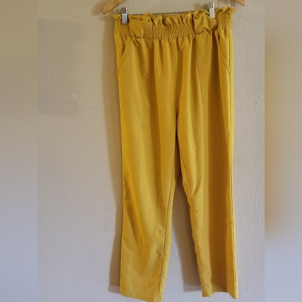 Grace Karin Womens Gold Pants Size L